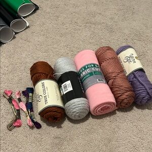 Assorted Yarn and Embroidery Floss Set